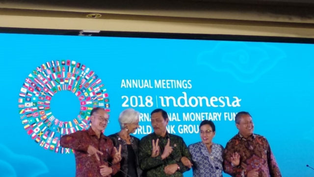 Closing Statement IMF-World Bank 2018. (Foto: Nicha Muslimawati/kumparan)