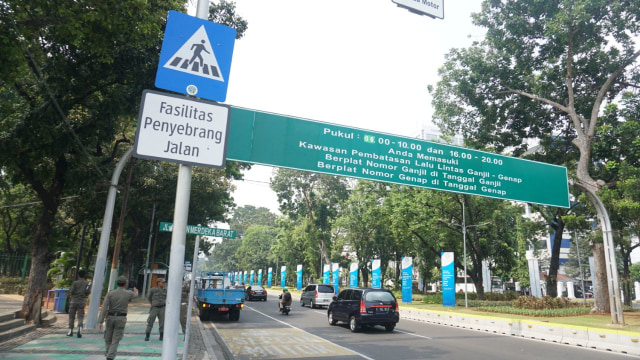 Ilustrasi pembatasan lalu  ganjil-genap di Jakarta. Foto: Nugroho Sejati/kumparan