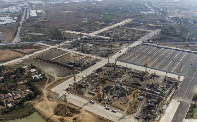 Proyek Meikarta. (Foto: ANTARA FOTO/Hafidz Mubarak A)