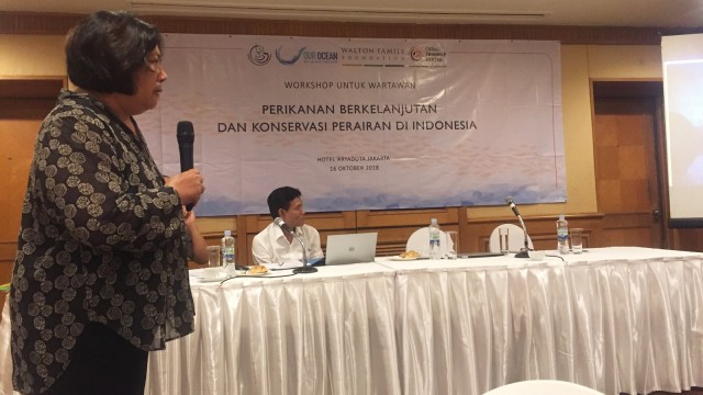 Workshop Our Ocean Conference di Hotel Aryaduta. (Foto: Elsa Toruan/kumparan)