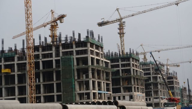 Suasana proyek pembangunan Apartemen Meikarta, di Cikarang, Kabupaten Bekasi, Jawa Barat. (Foto: Helmi Afandi Abdullah/kumparan)