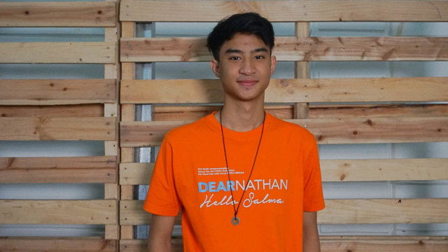 Pemain film 'Dear Nathan: Hello Salma', Devano Danendra. (Foto: Eny Immanuella Gloria)
