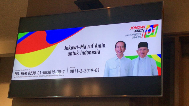 Tim Kampanye Nasional meluncurkan rekening dana kampanye. (Foto: Ferio Pristiawan/kumparan)