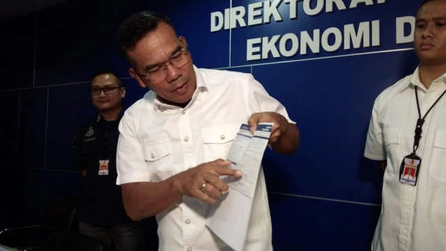 Konferensi Pers TPPU di Tipideksus Bareskrim Polri. (Foto:  Andreas Ricky Febrian/kumparan)