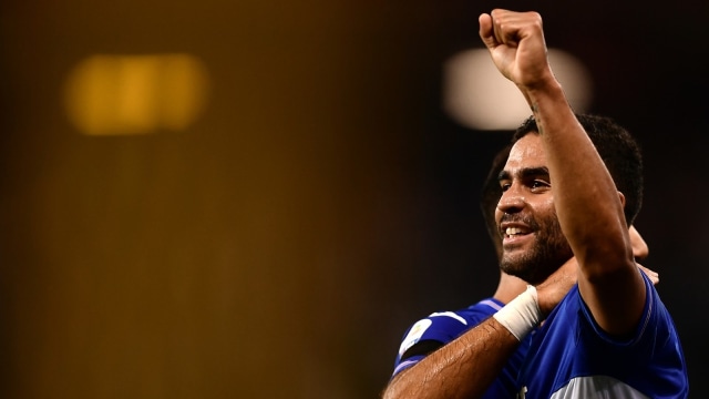 Defrel merayakan gol bersama Fabio Quagliarella. (Foto: AFP/Marco Bertorello)