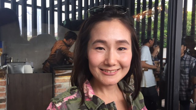 Presenter sekaligus pemain film, Melissa Karim. (Foto: Giovanni/kumparan.)