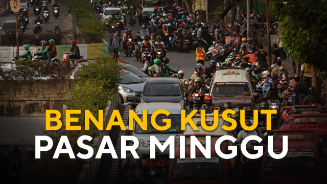 Benang kusut Pasar Minggu (Foto: Nugroho Sejati/kumparan)