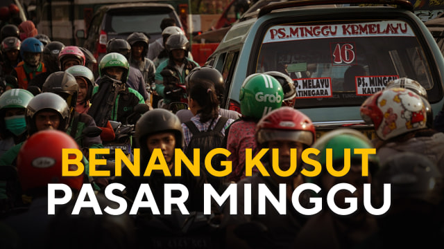 Benang kusut Pasar Minggu (Foto: Nugroho Sejati/kumparan)