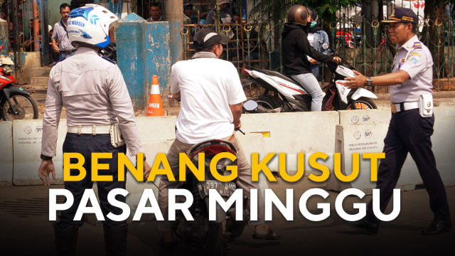 Benang kusut Pasar Minggu (Foto: Nugroho Sejati/kumparan)