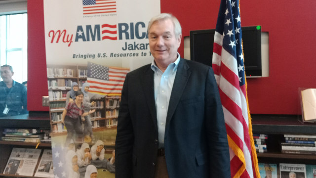 Dr. Michael Osterholm di Kedutaan Besar Amerika Serikat, Rabu (17/10). (Foto: Zahrina Noorputeri/kumparan)