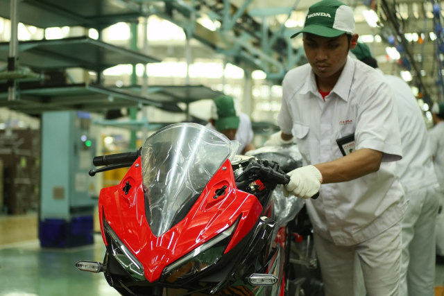 Produksi Honda CBR150R Foto: dok. PT AHM
