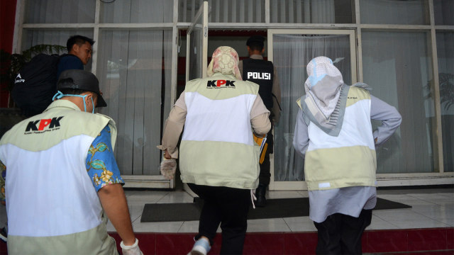 Ilustrasi Penggeledahan KPK. (Foto: ANTARA FOTO/Umarul Faruq)