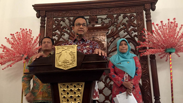 Anies di Balai Kota (Foto: Moh Fajri/kumparan)