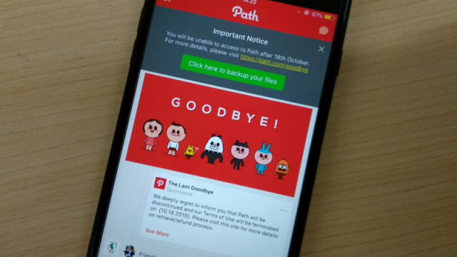 Berita Hari Ini : Selamat Tinggal Path