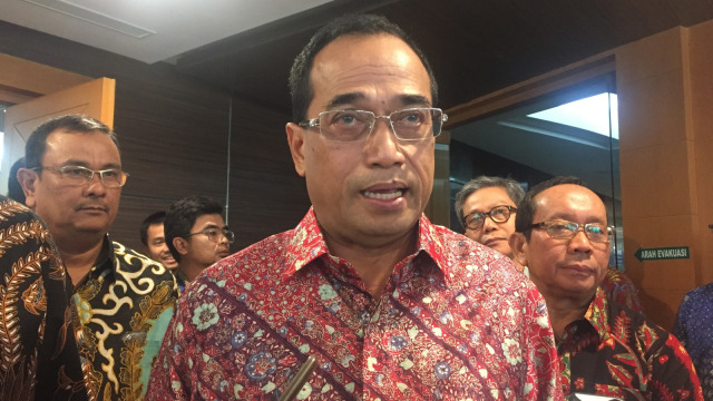 Budi Karya Sumadi di Gedung Surveyor Indonesia, Jakarta, Jumat (18/10/2018). Foto: Ema Fitriyani/kumparan