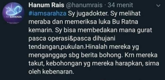 Twit Hanum Rais (Foto: Twitter)