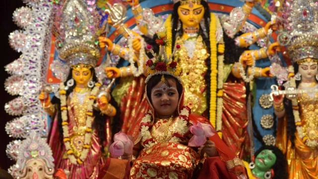 Dewi Kumari dalam Dirga Puja 2018 (Foto: Flickr/Ramakrishna Math and Ramakrishna Mission)