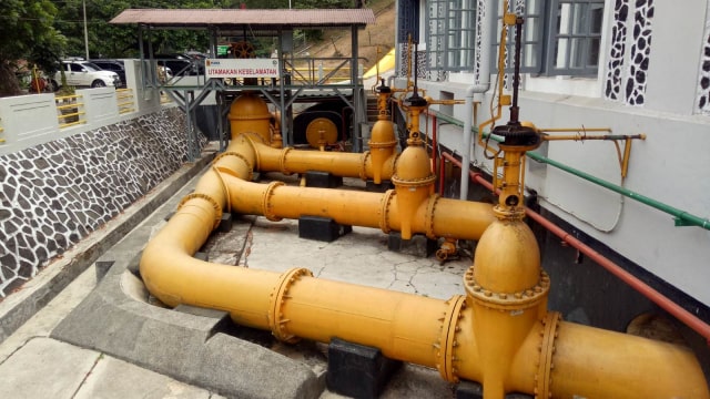 Pembangkit Listrik Tenaga Air (PLTA) Bengkok Bandung.
 (Foto: Resya Firmansyah/kumparan)