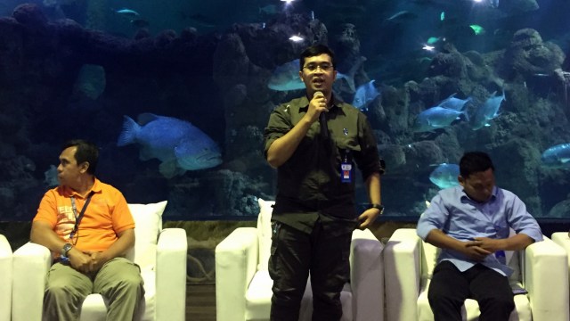 Arief Rahman dalam acara diskusi “yuk, kenali ubur-ubur lebih dekat” di Sea World, Ancol, Jakarta, sabtu (20/10/2018). (Foto: Fachrul Irwinsyah/kumparan)