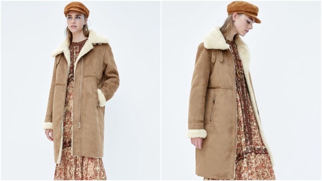 ZARA Faux Suede Biker jacket (Foto: dok. ZARA)