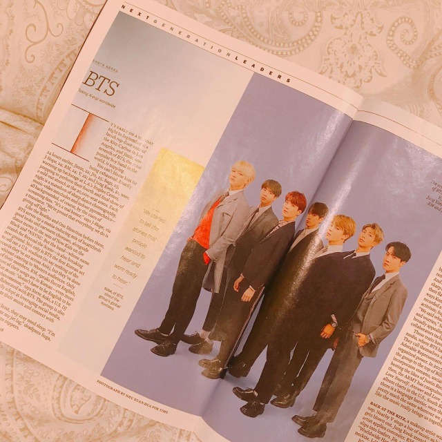 Majalah Time sampul BTS. (Foto: Bening Putri)