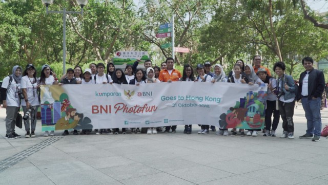 Keseruan BNI Photo Fun Goes to Hong Kong. (Foto: Rasyid Baihaqi)
