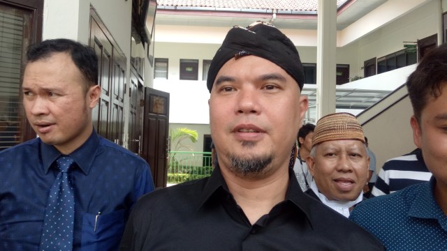 Ahmad Dhani di PN Jakarta Selatan. (Foto:  Aria Pradana/kumparan)