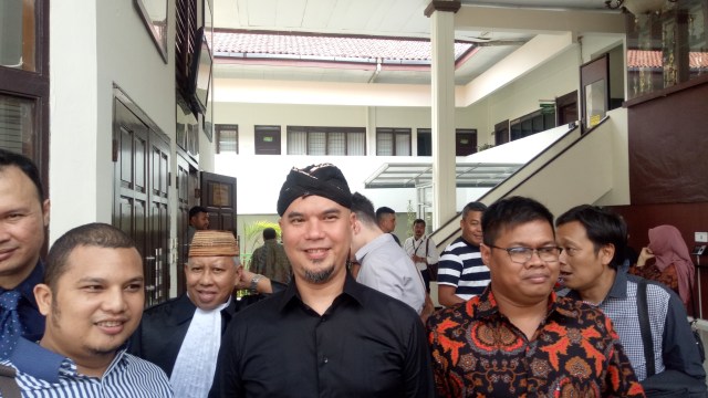 Ahmad Dhani di PN Jakarta Selatan. (Foto:  Aria Pradana/kumparan)