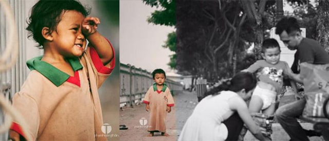 Haru, Foto Anak Pemulung Terdiam Lihat Anak Lain dan Keluarganya