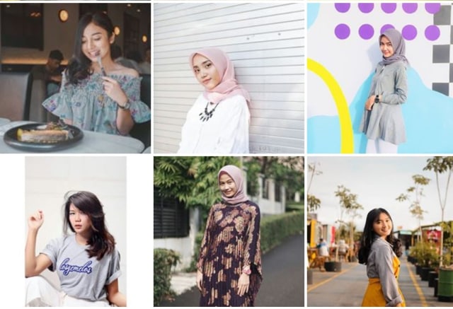 Akun kampus cantik di Instagram memajang foto mahasiswi cantik. (Foto: UGM cantik/Instagram)