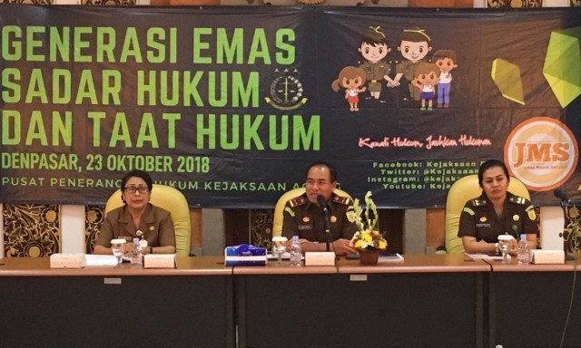 Tim Kejagung Turun Gunung Sosialisasi Pencegahan Korupsi bagi Pelajar di Bali