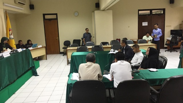 Sidang penanganan pelanggaran administratif pemilu terkait iklan kampanye videotron pasangan Jokowi-Ma’ruf. (Foto: Fachrul Irwinsyah/kumparan)