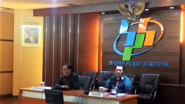 BPS konpers rilis metode penghitungan produksi beras. Foto: Nicha Muslimawati/kumparan