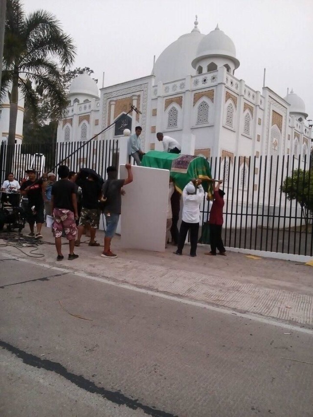 Proses pembuatan film azab. (Foto: Facebook/@Vdyaa Sitii Mryam)