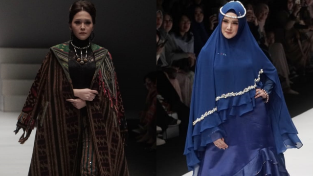 Maia Estianty & Mulan Jameela di Jakarta Fashion Week 2019 (Foto: dok.  Irfan Adi Saputra/kumparan )