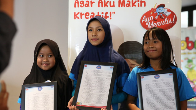 Para pemenang Festival Penulis Cilik SiDU. (Foto: Dokumen SiDu)