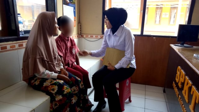 Korban penganiayaan oknum guru SDN Sukamanah 3, Garut. (Foto: Dok. Iqbal Gozali)