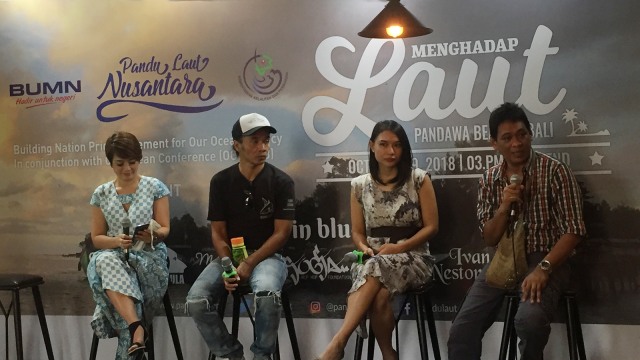 Konferensi pers konser musik pandu laut di Bali. (Foto: Elsa Olivia Karina L Toruan/kumparan)