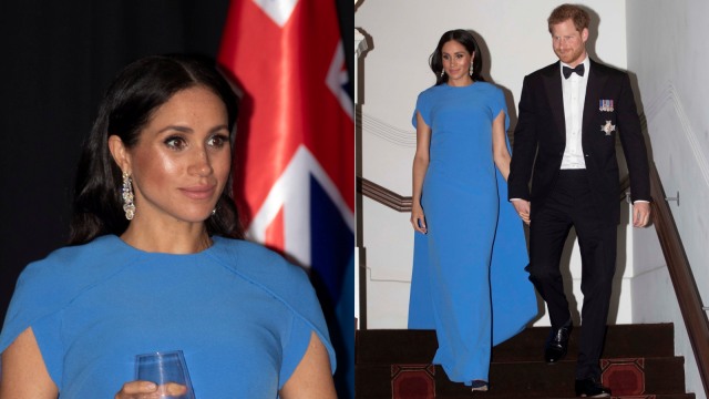 Gaya Meghan Markle minggu ini saatv mengunjungi Fiji dan Tonga (Foto: Ian Vogler/Pool via REUTERS)