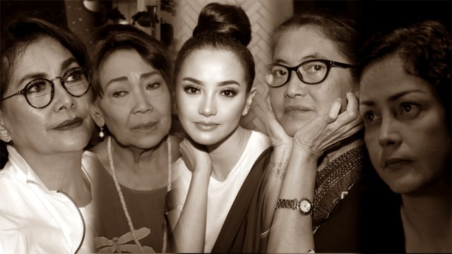 5 Aktris yang tak menikah lagi setelah pasangannya meninggal dunia (Foto: Munady dan Youtube/Net Entertainment News dan Stroworld)