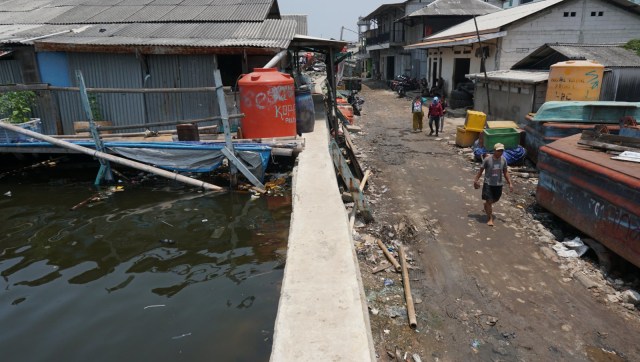 Permukiman di Muara Baru, Jakarta Utara. (Foto: Jamal Ramadhan/kumparan)