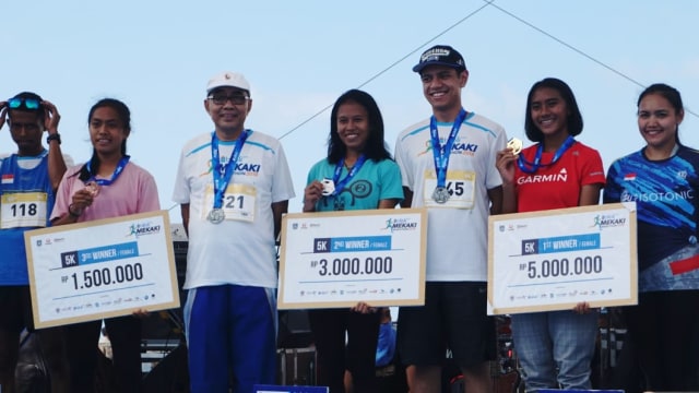 Para pemenang Blibli Mekaki Marathon 2018 (Foto: Irfan Adi Saputra/kumparan)