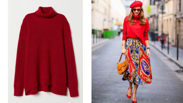 Rekomendasi Knitwear 3: H&M (Foto: H&M dan IG @alexandralapp_)