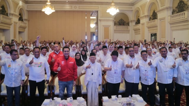 Ma'ruf Amin di TKN Jokowi-Ma'ruf Surabaya (Foto: Istimewa)