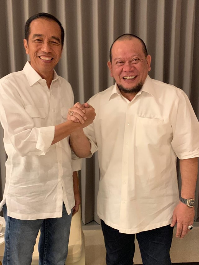 Jokowi dan La Nyalla. (Foto: Dok. Istimewa)