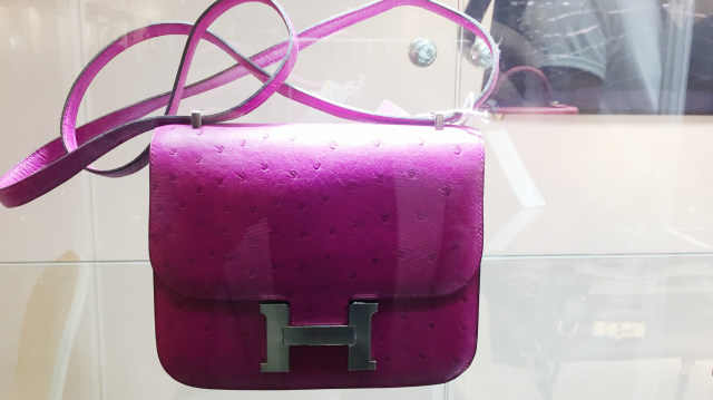 Hermes Rose Pourpre Ostrich Mini Constance 18 (Foto: Gina Yustika Dimara/kumparan)