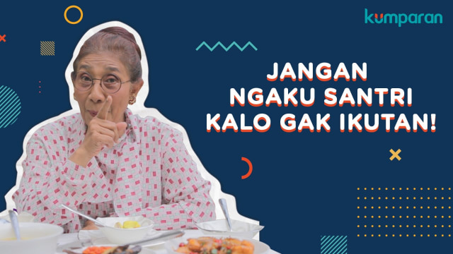 Menteri Susi Pudjiastuti ajak santri makan ikan. (Foto: Dok. kumparan)