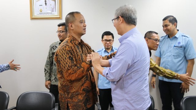 Serah terima jabatan pengurus PT TransJakarta, Senin (29/10/2018). (Foto: Dok. Pemprov DKI Jakarta)