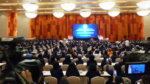 Suasana Kongres ke-20 Wanita Katolik RI di Hotel Grand Mercure, Kemayoran, Selasa (30/10/2018). (Foto:  Jihad Akbar/kumparan)