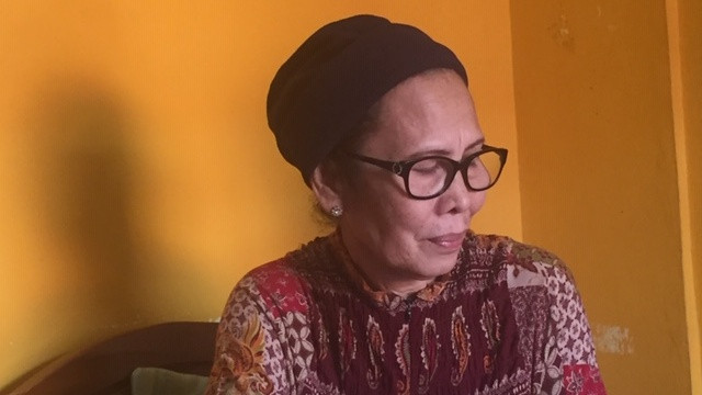 Masdeliana, ipar dari Muas Effendi Nasution korban pesawat Lion Air JT-610 yang jatuh di perairan Karawang. (Foto: Ade Nurhaliza/kumparan)